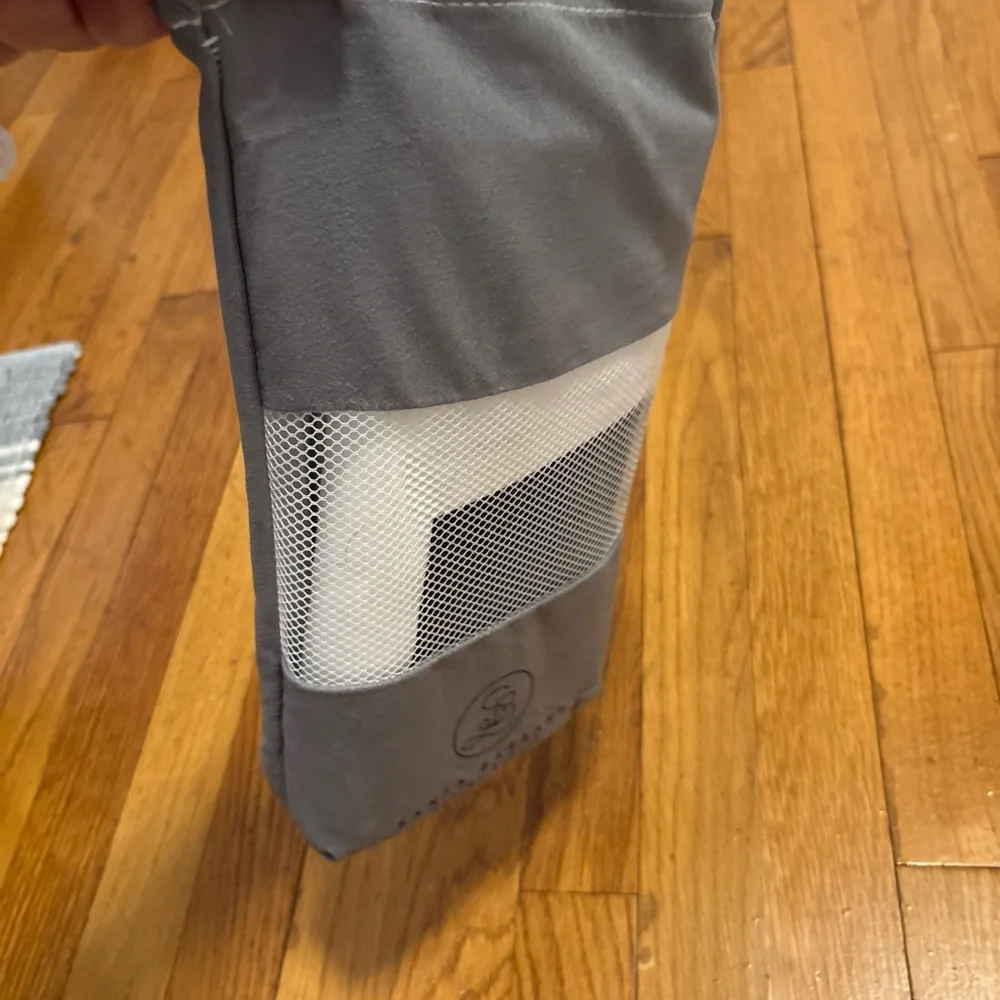 Away Gray and White Beach Towel
